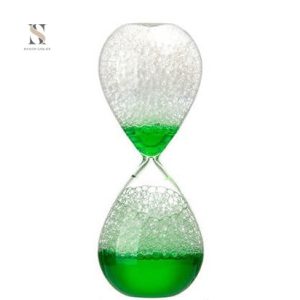 Grand sablier liquide élégant pour décoration intérieure