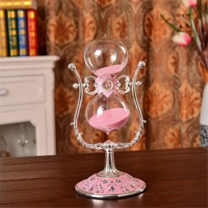Sablier rose élégant pour une décoration intérieure raffinée