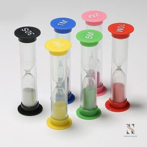Sablier en plastique, idéal pour les jeux d'enfants