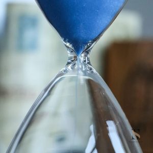 Sablier classique, mesure du temps en style