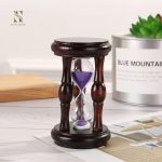 Sablier décoratif en bois, mesure 2 minutes de temps