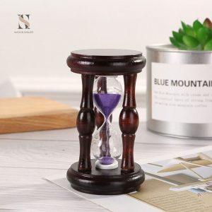 Sablier décoratif en bois, mesure 2 minutes de temps