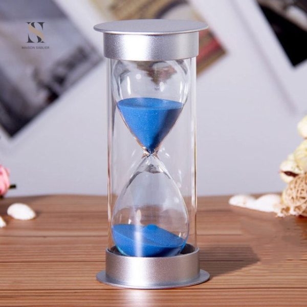Accessoire de chronométrage: sablier de 20 minutes en verre