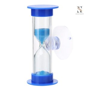 Sablier 3 minutes avec ventouse pour une fixation pratique