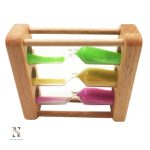 Accessoire de décoration, sablier mesurant trois intervalles de temps