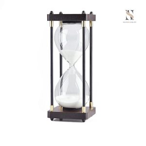 Sablier en bois 30 minutes, design élégant et classique