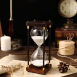 Sablier 30 minutes, accessoire décoratif en bois naturel