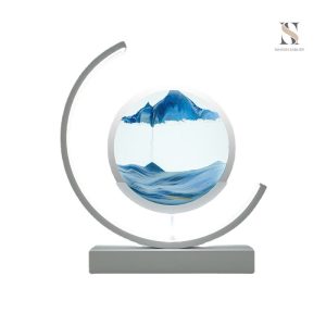 Sablier 3D décoratif en verre pour une touche moderne