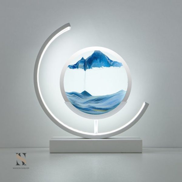 Sablier design tridimensionnel pour un décor élégant