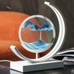 Accessoire de décoration : sablier 3D avec sable coloré