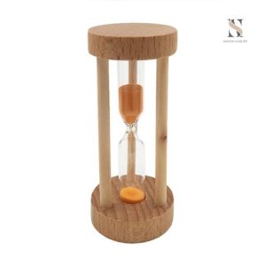 Accessoire de décoration : sablier de 4 minutes en verre