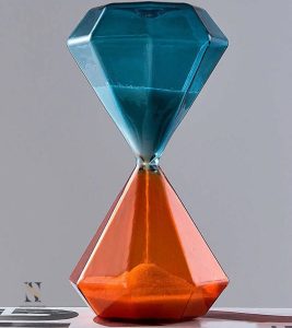 Accessoire de mesure du temps, sablier de 60 minutes
