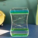 Sablier design en verre pour une décoration moderne