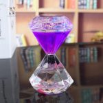 Sablier en verre avec huile, accessoire de temps