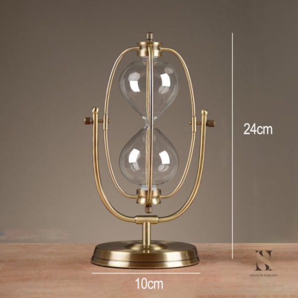 Sablier décoratif à remplir avec des matériaux variés