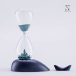 Sablier aimanté, accessoire de temps moderne et design