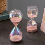 Sablier en verre aux couleurs vibrantes pour un effet apaisant