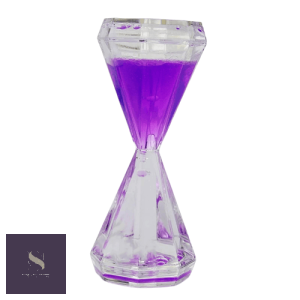 Sablier liquide avec mouvement coloré et apaisant