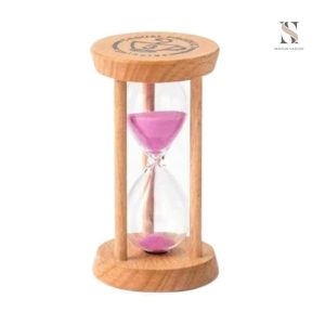 Sablier en bois 3 minutes pour une gestion du temps élégante