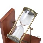 Sablier ancien en bois, accessoire unique