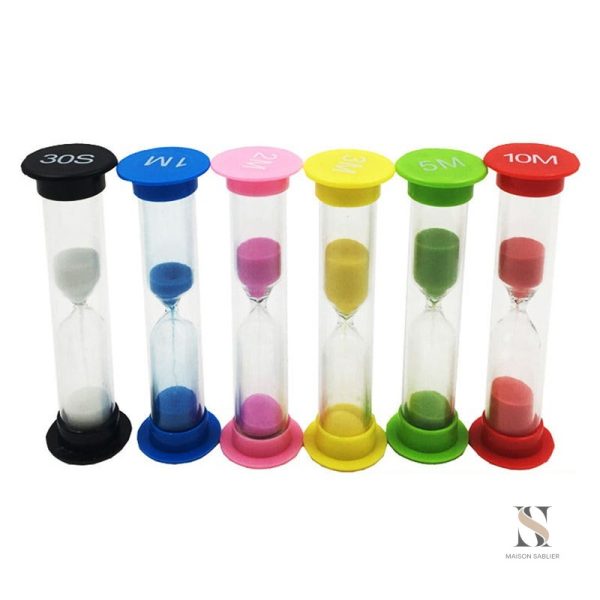 Sablier coloré en verre pour un style moderne