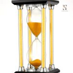 Sablier décoratif en verre transparent, idéal pour embellir votre intérieur