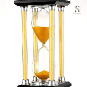 Sablier décoratif en verre transparent, idéal pour embellir votre intérieur