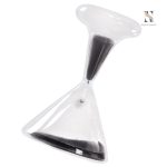 Sablier d'une minute en verre et sable