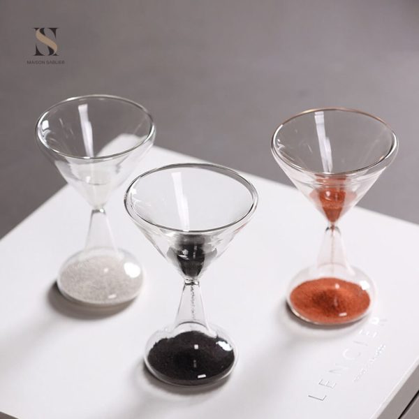 Accessoire de décoration : sablier d'une minute