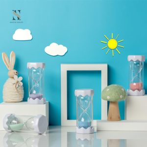 Outil de mesure du temps : sablier de douche coloré