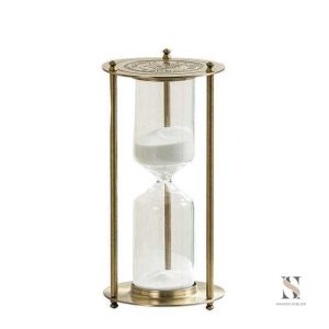 Sablier de Luxe en verre et métal