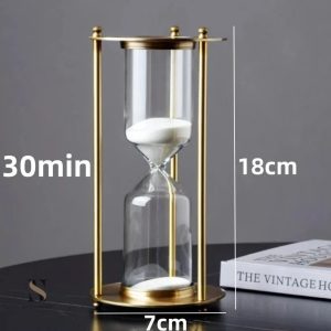 Sablier design moderne avec sablage fin