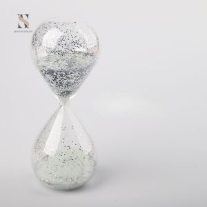 Sablier décoratif avec paillettes scintillantes pour intérieur