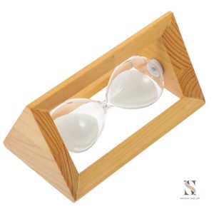 Sablier en verre, objet décoratif au design moderne et minimaliste