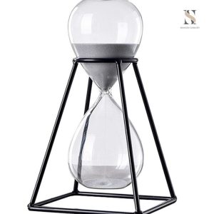 Sablier design original en verre et sable coloré