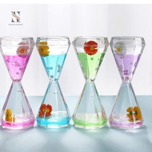 Sablier décoratif en forme de diamant pour un intérieur raffiné