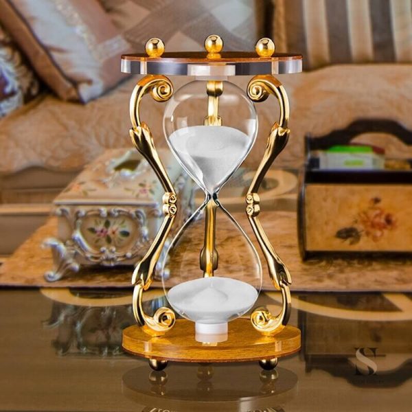 Sablier en verre doré pour un style raffiné