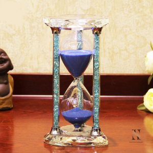 Sablier déco en verre, accessoire tendance pour la maison