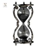 Sablier Epoque élégant en verre et sable
