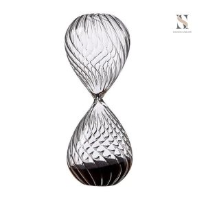 Sablier Géant 15 Minutes en verre transparent