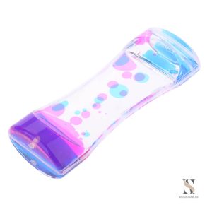 Sablier design, fluide coloré pour décoration intérieure