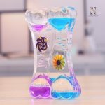 Sablier en verre avec forme gouttelette unique