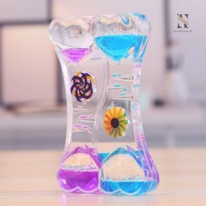 Sablier en verre avec forme gouttelette unique