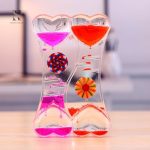 Sablier artistique aux couleurs douces et apaisantes