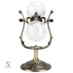 Sablier imposant en verre, accessoire décoratif unique