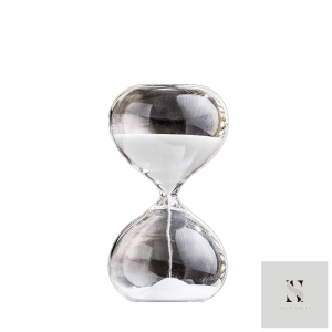 Sablier Hay élégant en verre et sable