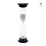 Sablier jeu temps en verre coloré pour un décor unique
