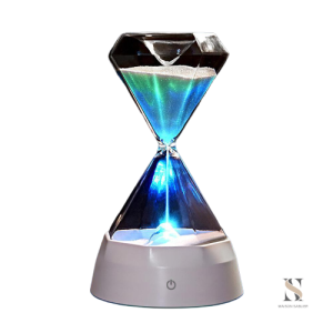 Sablier LED avec éclairage coloré pour une décoration moderne