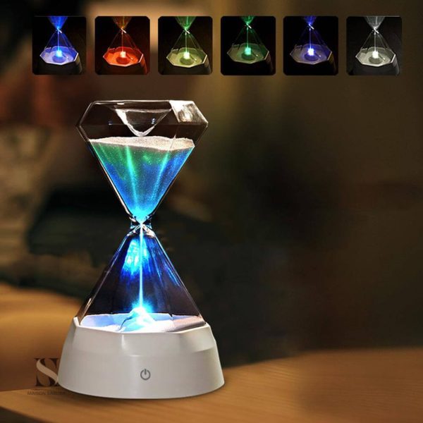 Sablier avec effet LED, parfait pour la gestion du temps