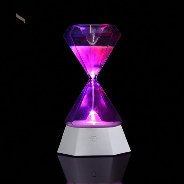 Sablier original avec lumière LED, style contemporain